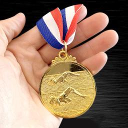 Medalha com fita no pescoço, vencedor de metal, ouro, prata, bronze, 5cm, para competição, corrida, festa, 1 a 20 peças - Image 4