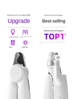 PETKIT-Cortador de unhas profissional para gato e cachorro, atualizado LED Light, cortador PRO, linha sanguínea iluminada, musgo Pet Claw Trimmer, beleza - Image 5