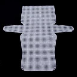 Pano de malha de plástico para fazer sacolas, Material de tecelagem, Chenille Branco Grid Sheet, Needlework, DIY Handcraft Acessórios, 1Pc - Image 4