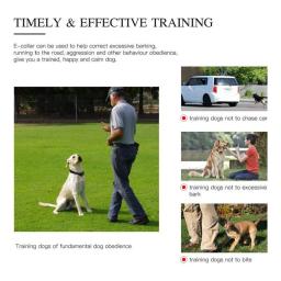 800m lcd coleira de treinamento do cão de controle remoto pet bark rolha coleiras treinamento elétrico à prova dwaterproof água com som vibração choque - Image 3