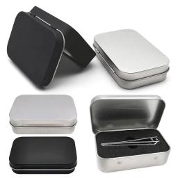 Pequeno Flip Iron Box Recarregáveis, Mint Nail Knife Metal Box, Candy Packaging Box, Jar de lata de alumínio, Cosmetic Container, Tea Latas, 1 Pc - Image 3