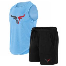 Conjunto de basquete de secagem rápida para homens, uniforme respirável, terno esportivo, camiseta de treinamento, shorts esportivos, colete, roupas esportivas - Image 3