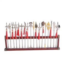 Antigo Dezoito Armas Conjunto Completo Modelo, Faca de brinquedo de Metal, Crianças Três Países, 18 Classe Armas, Mini Ornamentos - Image 5