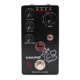 Pedal de efeito Mosky para guitarra, rei Rat Fuzz distorção, efeito Overdrive, Atirador Drive, acessórios de guitarra - Image 3