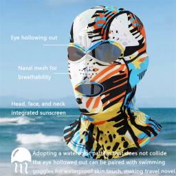 Proteção solar UV Máscara Facial Completa, Cabeça e Pescoço Capa, Elastic Swim Cap, Esqui Mergulho Sports Wear, Natação e Mergulho Facekini - Image 5