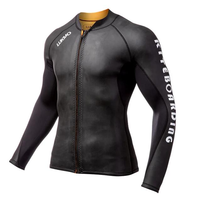 Mergulhe com Estilo: Camisola Neoprene Masculina de 2mm para Surf e Mergulho em Água Quente