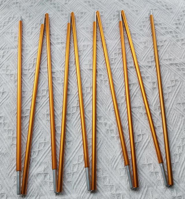 Pólos de Barraca de Alumínio 8.5mm para Acampamento ao Ar Livre - Suporte Ideal para 1-2 Pessoas, 1 Peça de 3.02m a 3.76m