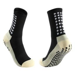 Meias de futebol de algodão para homens, meias antiderrapantes de compressão, meias esportivas, meias grip, novas - Image 1