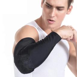 WOSWEIR 1 PC Honeycomb Basquete Cotovelo Suporte Pads Brace para Fitness Protector Mangas de Compressão Braço Elástico Voleibol - Image 6