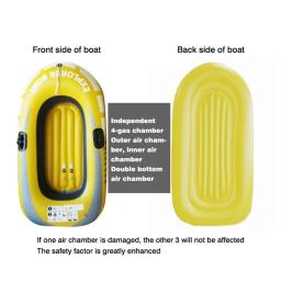 Barco inflável flutua para rafting, caiaque canoa, lago flutuante ao ar livre, 1 ou 2 pessoas bote - Image 5