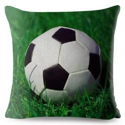 Desenhos animados Futebol Imprimir Fronha, Praça Almofada Capa, Pele De Pessach, Decoração Do Sofá, Casa - Image 4