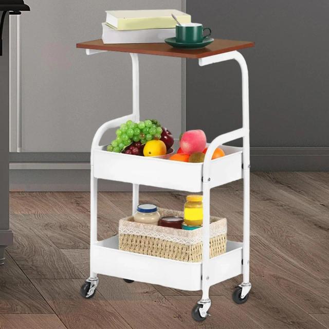 Organizador multifuncional à prova de poeira: carrinho deslizante moderno para espaços estreitos, ideal para quarto, escritório, lavanderia e banheiro