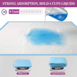Super absorvente e à prova de vazamento descartáveis Pet Pee Pads, Dog Pee Pads, Extra Grande, Filhotes e Filhotes, 120pcs - Image 2