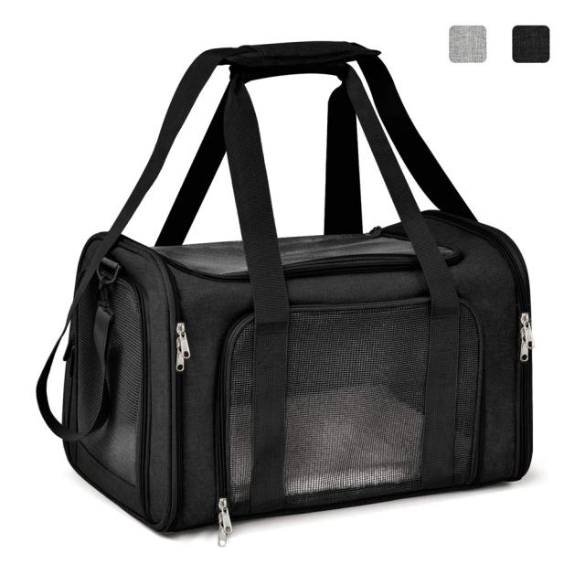 Bolsa Dobrável de Transporte Respirável para Cães Pequenos e Gatos, Ideal para Viagens