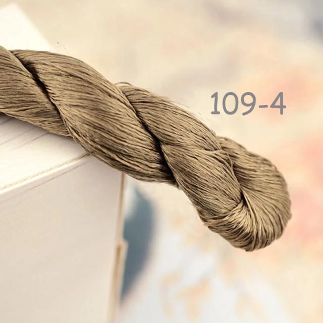Sedas 100% Mulberry Bordadas – Fios Chineses Nm 16/2 em Bege, Marrom e Tons 108, 109, 110