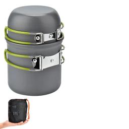 2024 portátil conjunto de panelas acampamento ao ar livre pote mini fogão a gás conjuntos natureza caminhada piquenique cozinhar conjunto com colher dobrável garfo faca - Image 6
