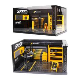 Carro Garagem DIY Diorama Modelo, Kitrailway Cena De Construção, Modelo De Cena De Oficina Para Mesa De Areia, Decoração De Casa, 1:24 - Image 1