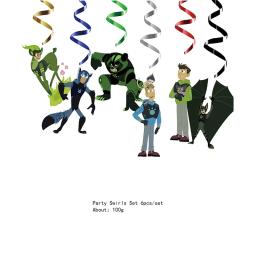 Conjunto de decoração de festa temática Disney para crianças, kratts selvagens, copos e pratos, banner, chapéus, palhas, saque B, meninos felizes, aniversário - Image 5
