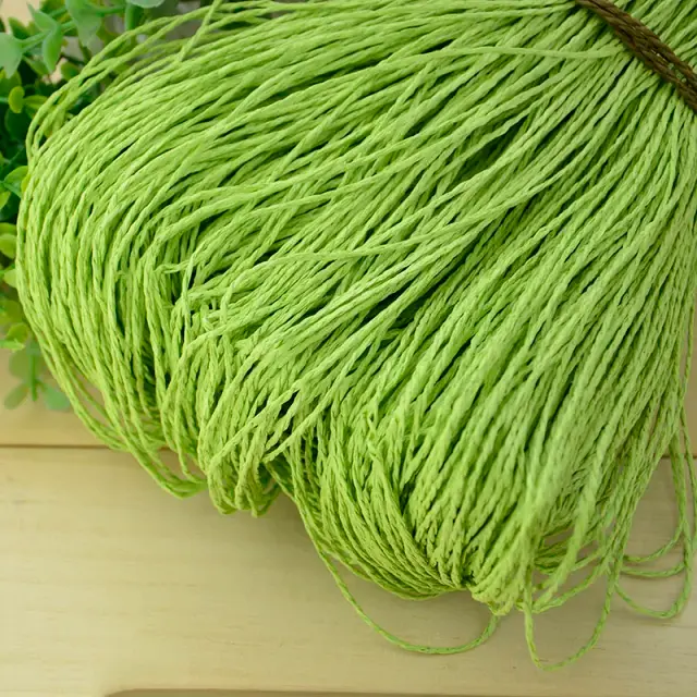 Fio de Palha de Ráfia para Crochê, Chapéus de Verão, Bolsas, Cestas e Artesanato DIY