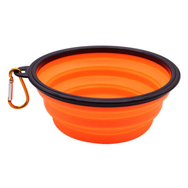 Bowl Portátil de Silicone para Pets com Gancho, Ideal para Alimentação ao Ar Livre de Cães e Gatos pro 1