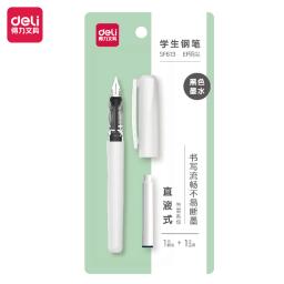 Deli-Substituível Caligrafia Fountain Pen Set, Canetas multifuncionais, Abastecimento de escrita, Papelaria, Escritório, Material Escolar, 0,38mm, 11pcs - Image 5