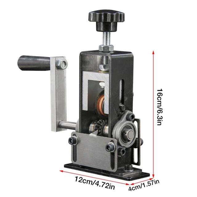 Descascador Manual de Fios Portátil para Cobre com Manivela - Compatível com Cabos de 1mm a 20mm