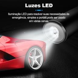E-ACE compressor de carro 6000mah bomba de bateria 12v 150psi sem fio/com fio portátil pneus inflator bomba injetor ar para bicicleta bola moto - Image 3