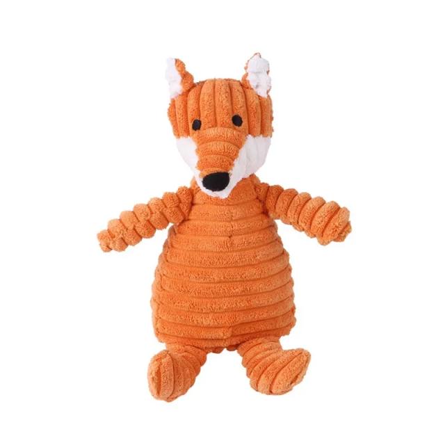 Pelúcia Veludo Squeaky para Cães: Brinquedo Durável e Resistentes para Mordidas com Sons Divertidos