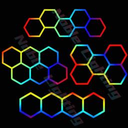 Kits De Iluminação Hexagonal RGB Com LEDs De Mudança De Cor, Efeitos De Iluminação Personalizados, Sala De Esportes E, Ginásio, Bar, Dance Hall - Image 2