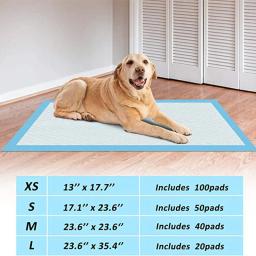 Tapete absorvente super descartável da fralda do animal de estimação do treinamento do cão do xixi da almofada da fralda do potty para o filhote de cachorro interno dos gatos almofada rápida-seca da urina do cão - Image 6