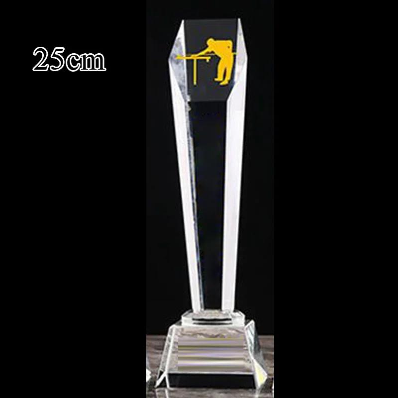 Resina Metal Cristal Troféu, Personalizado Preto Oito, Sports Awards Coleção, Decoração Para Casa, Escultura De Bilhar Troféu, 1Pc - Image 1