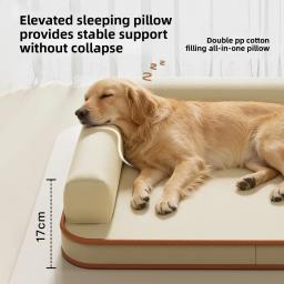 Tapete para cães adequado para todas as estações, cama para cães de médio e grande porte, à prova d'água e resistente a rasgos, removível e lavável para o verão. - Image 2