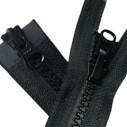 Ykk Resina Zipper Pull, Acessório de Costura Reversível, Preto, Branco, Vermelho, Azul, Cinza, Prendedor, Revestimento Aberto Duplo, 5 #, 50 a 120cm - Image 1