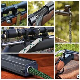 Corda de limpeza de furo para arma de caça. 22 cal.223 cal.38 cal & 5.56mm 7.62mm 12ga kit de escova de limpeza de rifle ferramenta corda de calibre de barril de rifle - Image 6