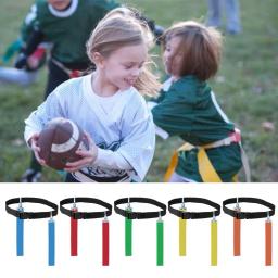 Ajustável Bandeira Cintos de Futebol, Resistente ao Desgaste, Amplamente Utilizado, Espessamento Webbing, Bandeiras de Cintura, Suprimentos Esportivos, Cor Vibrante, 2pcs - Image 2