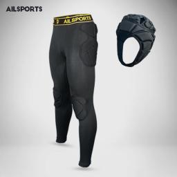 Calças de futebol americano para homens Calça de treinamento de futebol, Kits Esportivos Goleiro, guarda-redes EVA Sponge Goal Keeper, calções de goleiro - Image 1