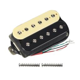 Fleor 1 peça captador humbucker de cerâmica captador de guitarra elétrica 4 fios, zebra/preto/branco escolher - Image 3