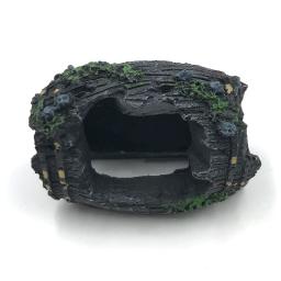 Decoração para aquário, decoração de tanque de peixes, ornamento de imitação de barril, casa de camarão, ninho de resina, decoração para aquário - Image 3
