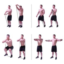 Faixas elásticas de resistência para homens e mulheres, para ioga, treino de força, pilates, equipamento fitness, der de treinamento - Image 2