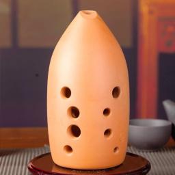 10 buracos xun f tom g tom ocarina flauta instrumento de música bom som antigo instrumento para crianças iniciante mão ateada fogo cerâmica - Image 1