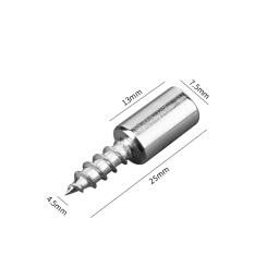 Yiqianyuan M4.5x25mm Parafusos auto-roscantes para armário, guarda-roupa, rack de armazenamento, parafuso de septo, suporte fixo com mangas de borracha - Image 6