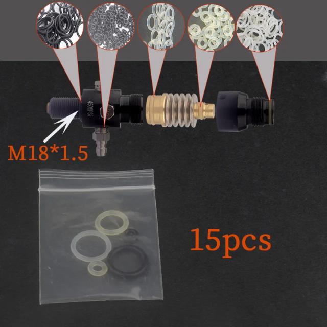 Conjunto de Válvulas e O-Rings para Tanques de Ar de Silicone em Paintball - Kits com 15 e 30 Peças