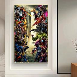 Grande Marvel Avengers Endgame Pintura Diamante, DIY Arte Mosaico, Ponto Cruz Kits, Artesanato Hobby, Filme, Decoração 5D - Image 3