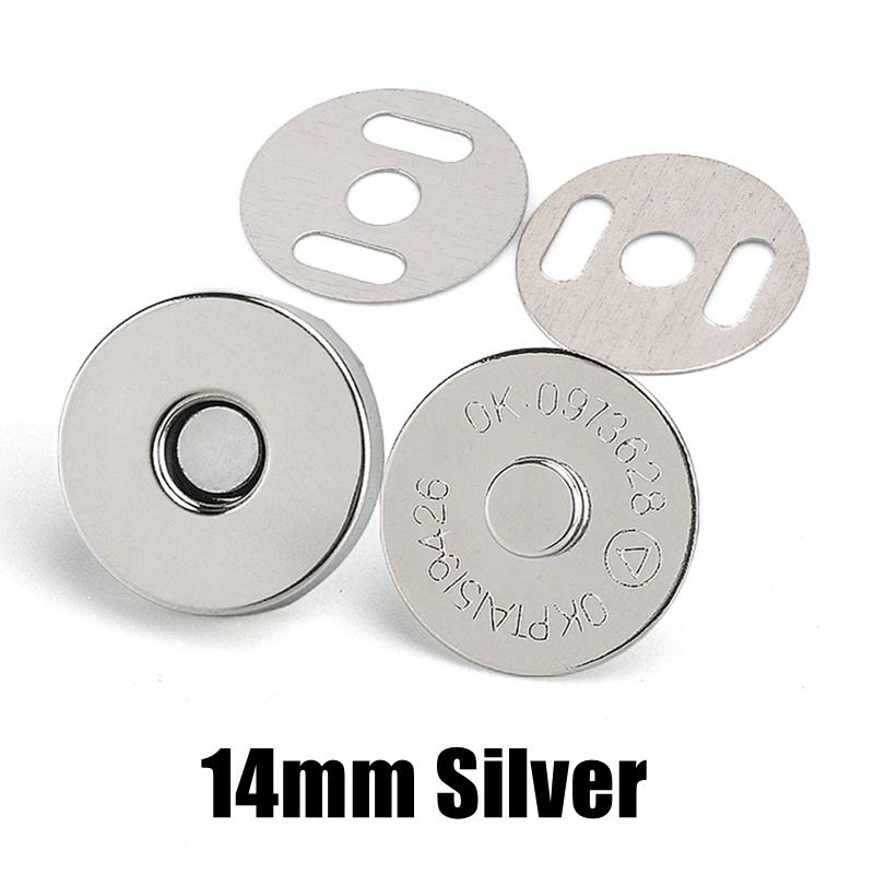 Fechos de pressão magnéticos, botões, bolsa, carteira, artesanato, peças, acessórios, 14mm 18mm - Image 1