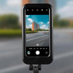 Suporte do telefone de bicicleta à prova d'água ajustável, bicicleta universal, guidão da motocicleta, caixa magnética, suporte do telefone celular - Image 5