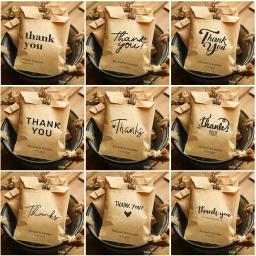 Sacos personalizados do favor para convidados, personalizados agradecem seus sacos de presente Kraft, embalagem do partido do chuveiro nupcial do chuveiro do bebê, 50Pcs - Image 3