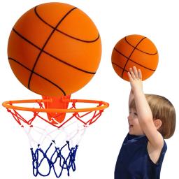 Bola de basquete silenciosa interior, bolas insufláveis, bola de espuma, crianças e adultos, brinquedo de treinamento, tamanho 3 5 7, novo, 18 cm, 21 cm, 24cm - Image 2