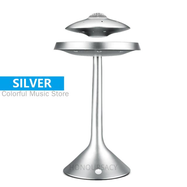 Maglev UFO Alto-falante Bluetooth com Carregamento Sem Fio e Luz LED