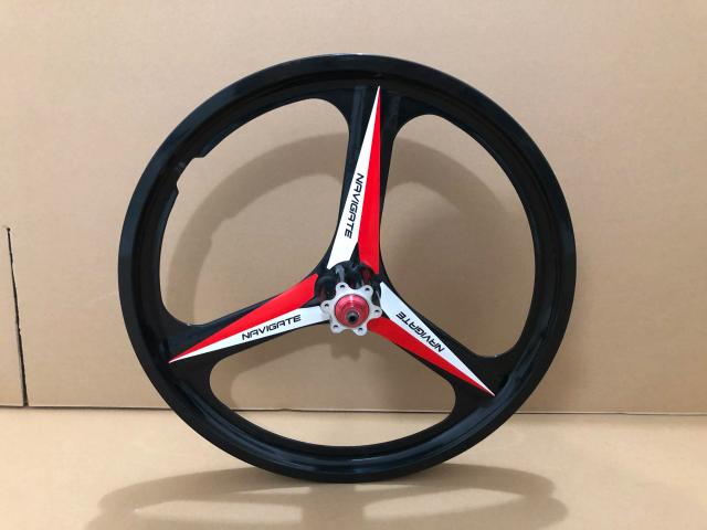 Rodas MTB Liga Magnésio 20" Freio Disco 3 Raios Cassete
