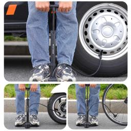 West biking-bomba de alta pressão com manômetro, liga de alumínio, dobrável, para mtb e bicicleta de estrada, inflator pneu, 230psi - Image 6
